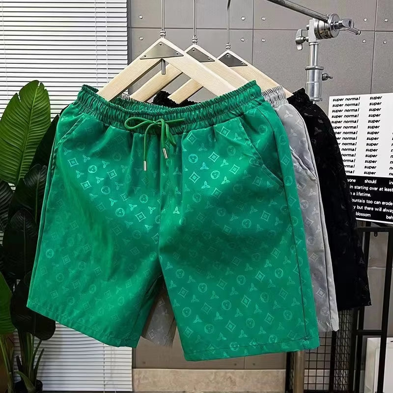 2024 Summer New Men'S 3D Custom Quick-Drying Trend Stacked Swimming Beach Pants Fashion Trend Essential Shorts Fashion Y2K