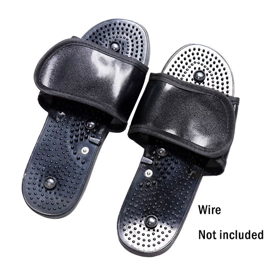 Tens Muscle Stimulator Electric Slipper Massager Gua Sha Acupuncture Pulse Machine Foot Relaxation Therapy Ems Fat Burne