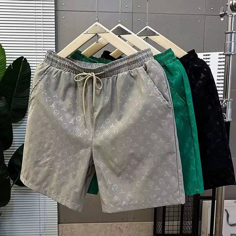2024 Summer New Men'S 3D Custom Quick-Drying Trend Stacked Swimming Beach Pants Fashion Trend Essential Shorts Fashion Y2K