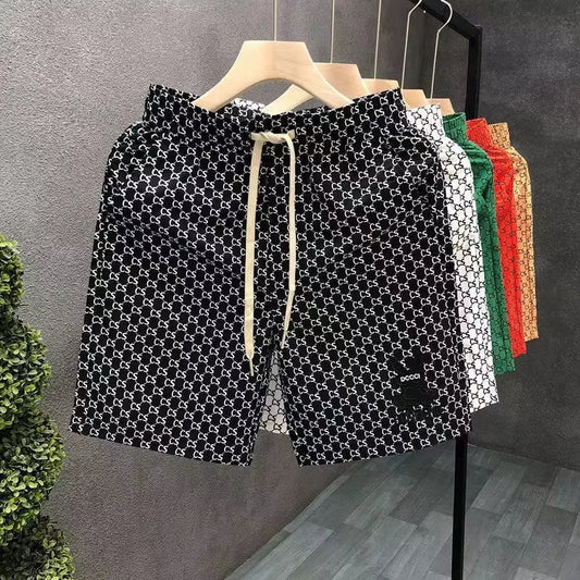 2024 Summer New Men'S 3D Custom Quick-Drying Trend Stacked Swimming Beach Pants Fashion Trend Essential Shorts Fashion Y2K