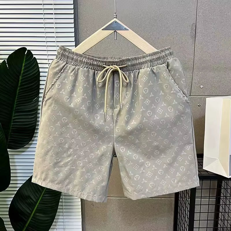 2024 Summer New Men'S 3D Custom Quick-Drying Trend Stacked Swimming Beach Pants Fashion Trend Essential Shorts Fashion Y2K